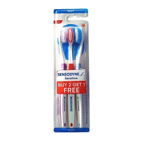 Sensodyne Sensitive Soft Toothbrush (Buy 2 Get 1 Free)