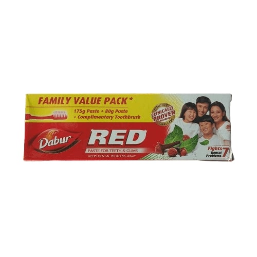 Dabur Red Toothpaste, 255gm (Family Pack)