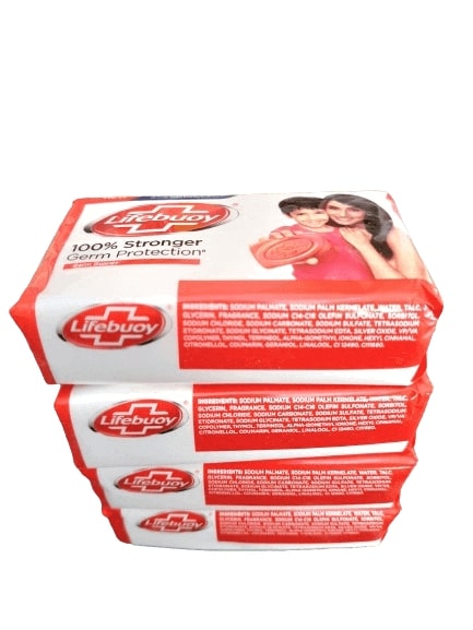 Lifebuoy Total Protect Soap, 100gm (Pack of 4)