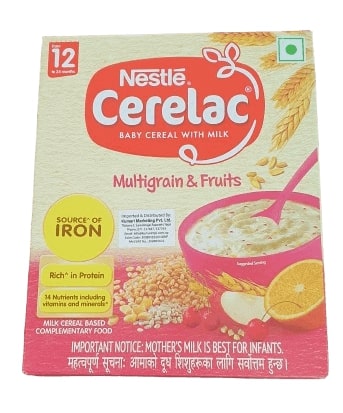 Nestle Cerelac Multigrains & Fruits, 300gm (From 12 to 24 months)
