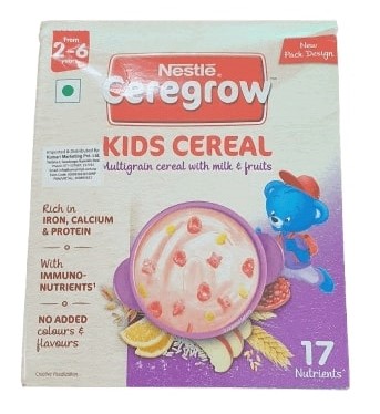 Nestle Ceregrow Multigrain Cereal with milk & fruits, 300gm (From 2 to 6 years)