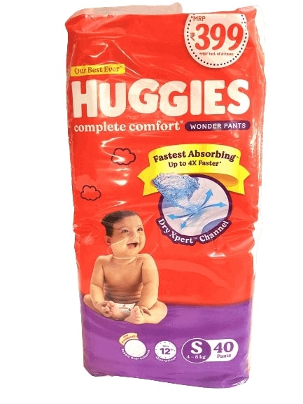 Huggies Wonder Pants Small (4-8kg), 40 pants