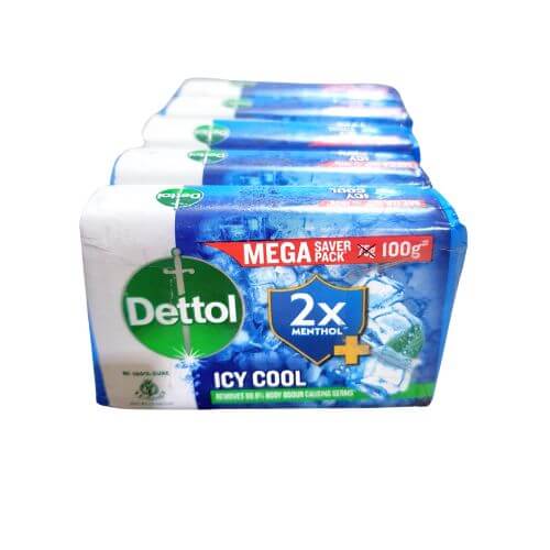 Dettol Cool Soap, 100gm (Pack of 5)