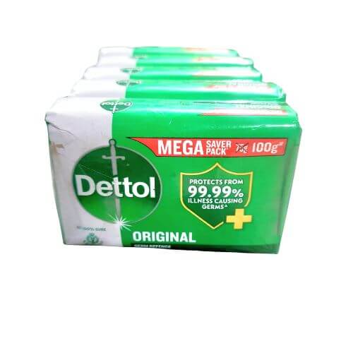 Dettol Original Soap, 100gm (Pack of 5)