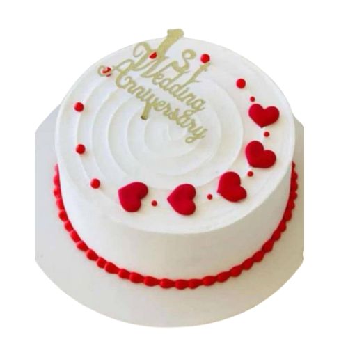 Anniversary Cake With Topper