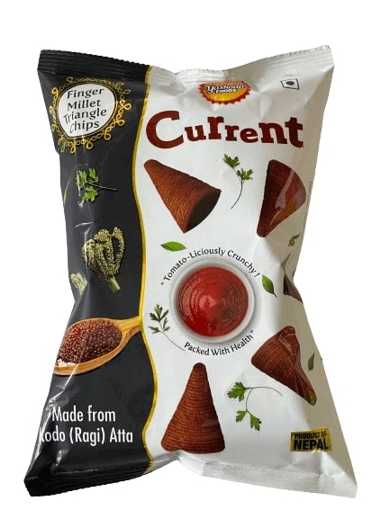 Current Finger Millet Triangle Chips, 75gm