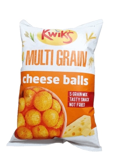 Kwiks Multi Grain Cheese Balls, 60gm